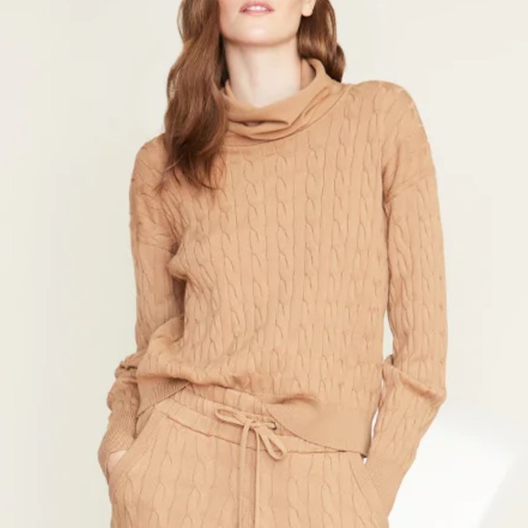 Veronica Beard Lova Cable Knit Turtleneck Sweater - Picture 14 of 14